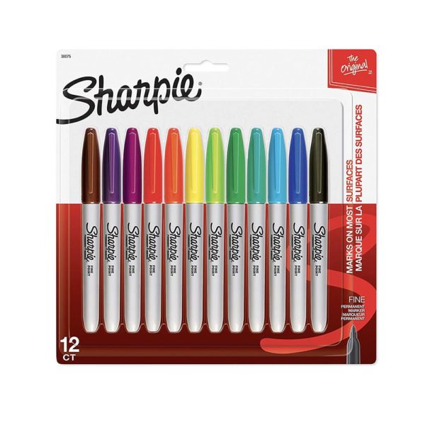 SHARPIE FINE 12 CLR SET CARDED
