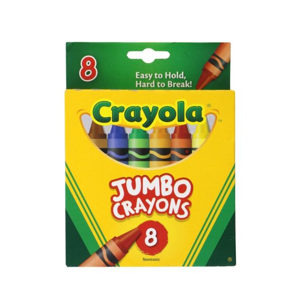 CAJA DE CRAYONES 8COLORES JUMBO
