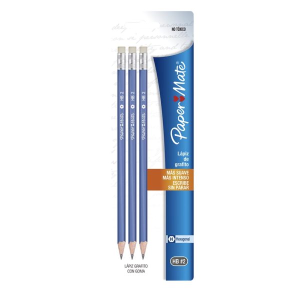 LAPIZ PAPER MATE AZUL HEX TX3