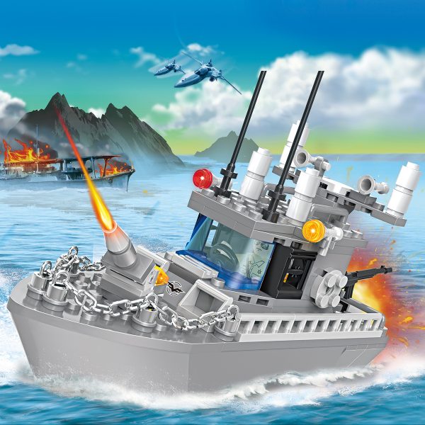 BLOQUES COGO BOTE PATRULLA 193PIEZAS