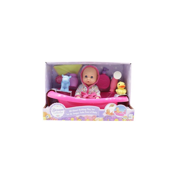 MUÑECA BEBE 12" C/BAÑERA Y ACC