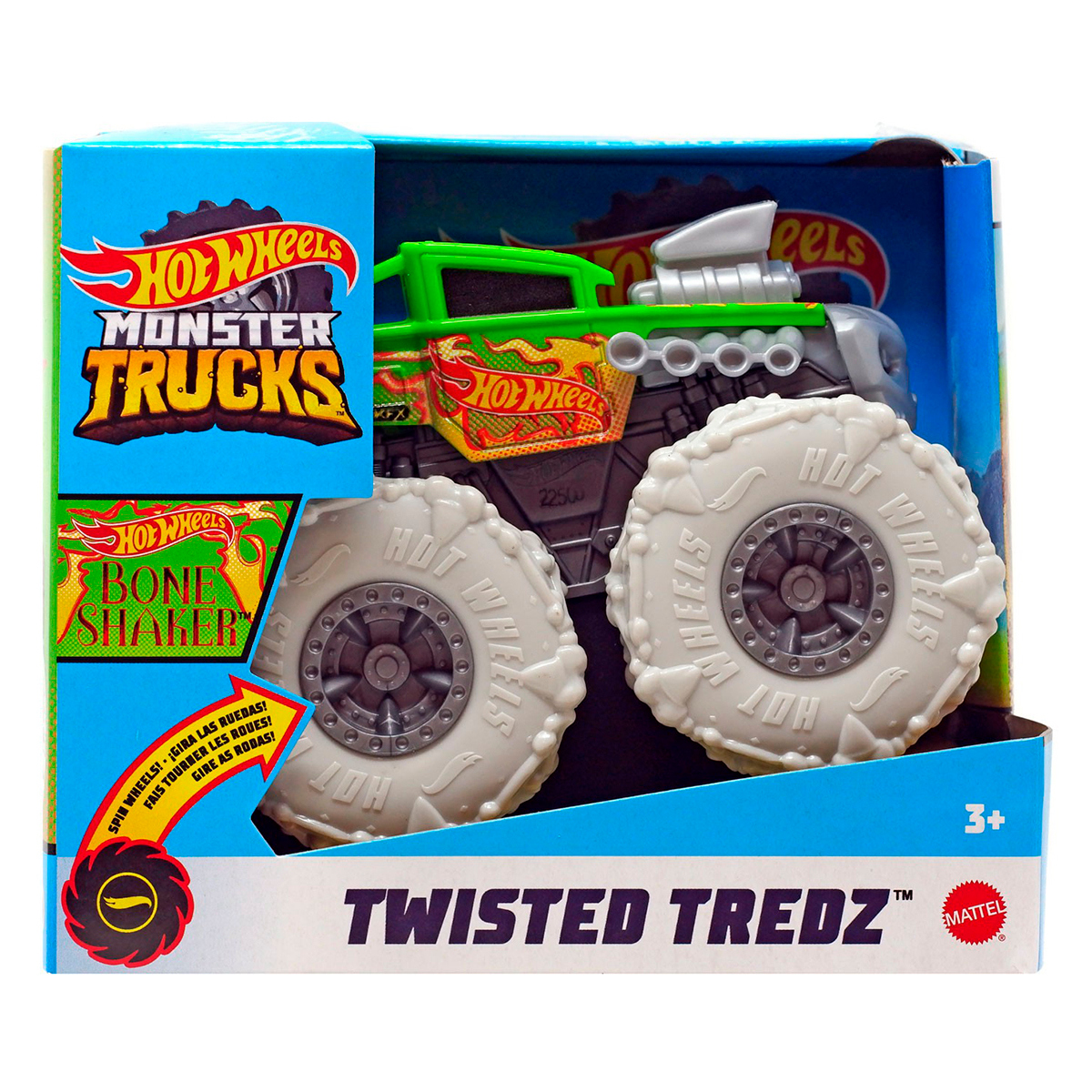 Coche Teledirigido HOT WHEELS Rock Monster 3 Decos (Edad Mínima: 3 Años -  Hasta: 8 km/h - 1 Unidad - Color Surtida)