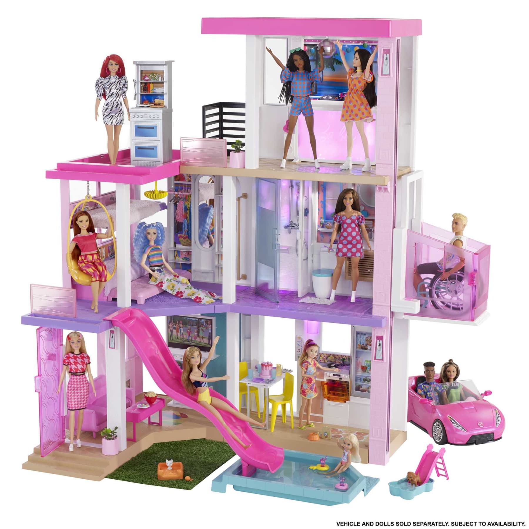 Mega Dreamhouse Barbie con Elevador Mattel Mi Jugueteria