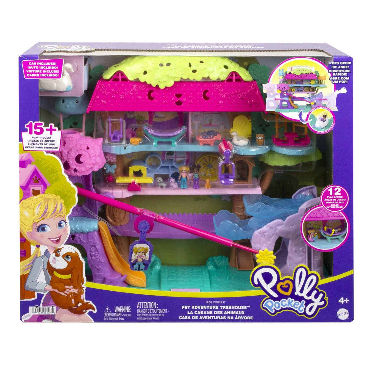 Set Polly Pocket Casa del Arbol con Accesorios Mi Jugueteria
