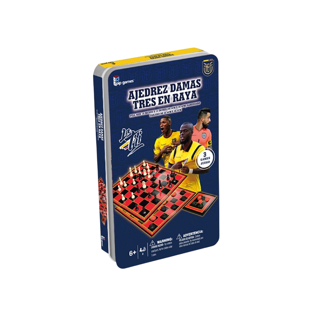 JUEGO AJEDREZ DAMAS Y TRES EN RAYA FEF