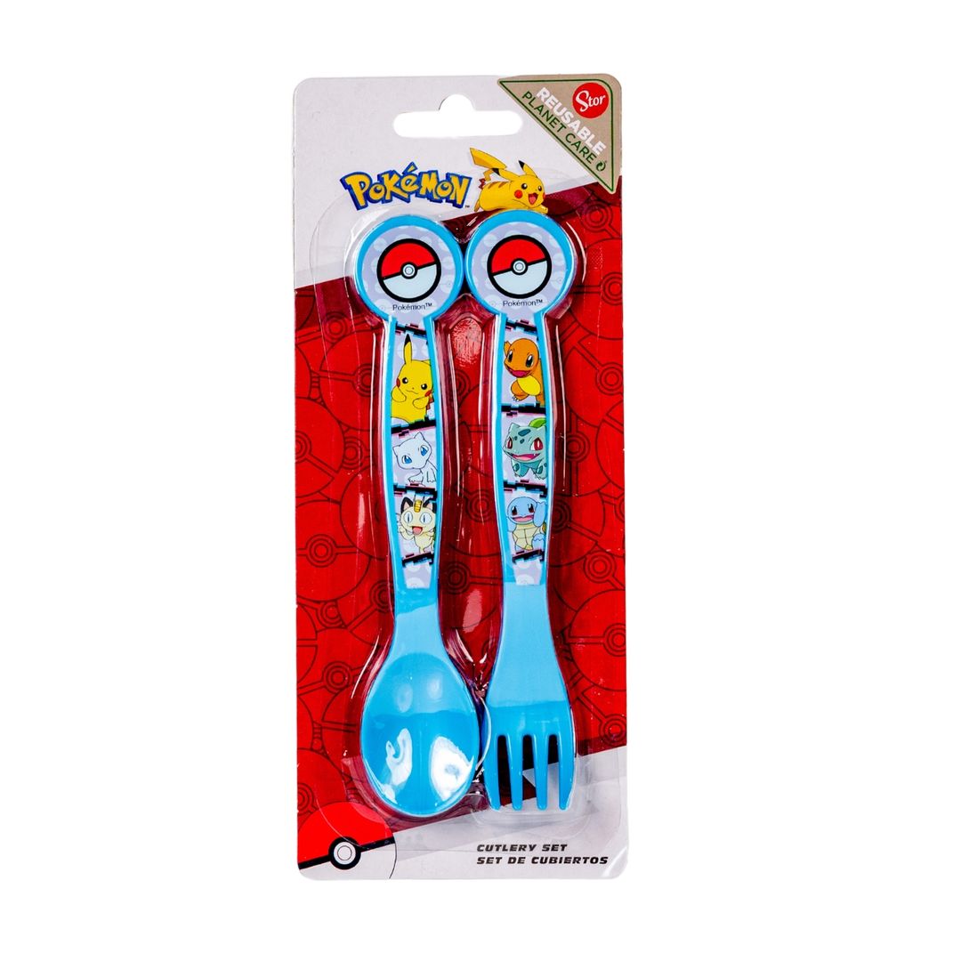 SET DE CUBIERTOS 2 PZAS POKEMON DISTORSI