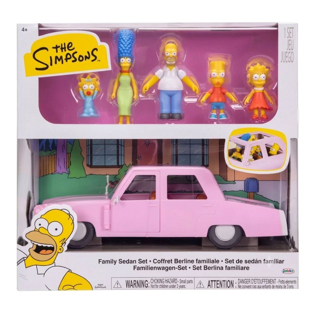 Vehículo Sedán The Simpsons con Figuras 6cm