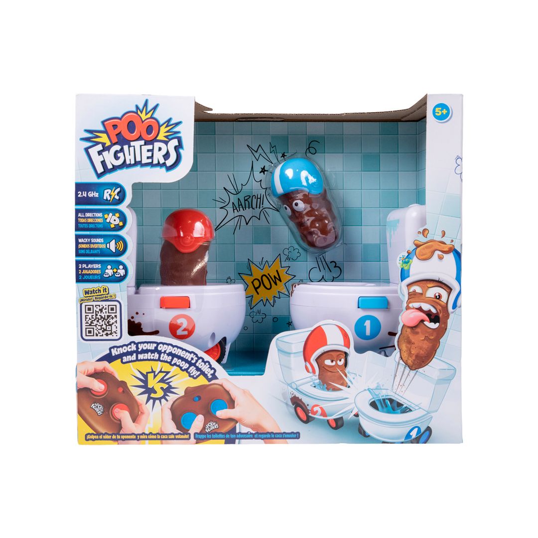 Juego de Batalla Radiocontrol Inodoros Chocadores con Sonidos